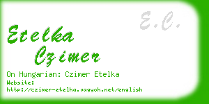 etelka czimer business card